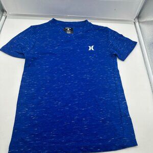 EUC Hurley Little Boys Blue Short Sleeve Shirt Small S 8-10 YRS